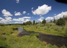 The Sycan River runs into the Sycan Marsh in Lake County, Oregon.