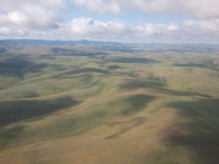 An aerial view of the Rock Creek - Butter Creek Grasslands COA in the Columbia Plateau Ecoregion.